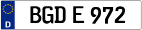 Trailer License Plate